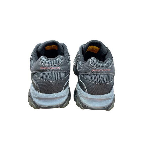 Skechers Work Mens Black leather fabric steel toe Sneakers Size 10 SKU 9054 - Picture 12 of 16